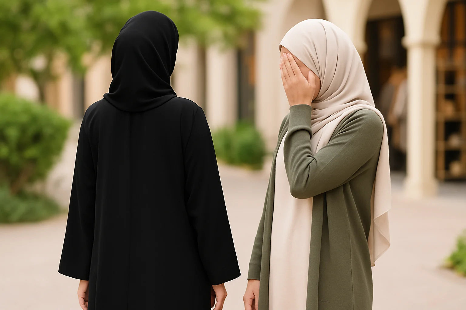 difference between abaya and hijab