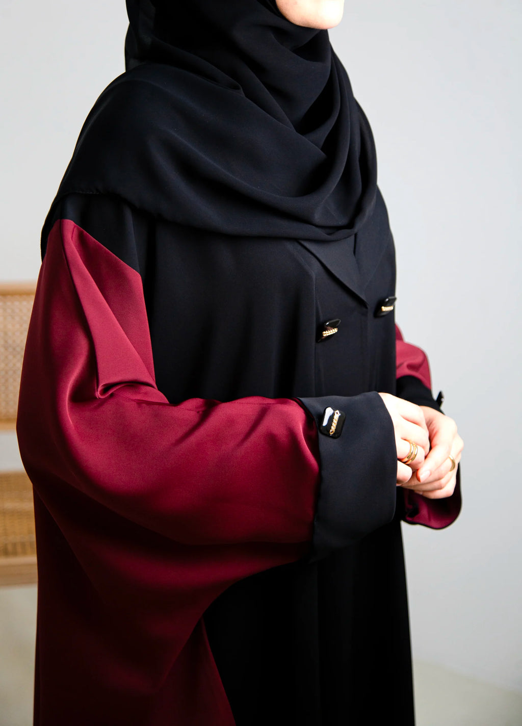EYANA In Maroon and Black image 4
